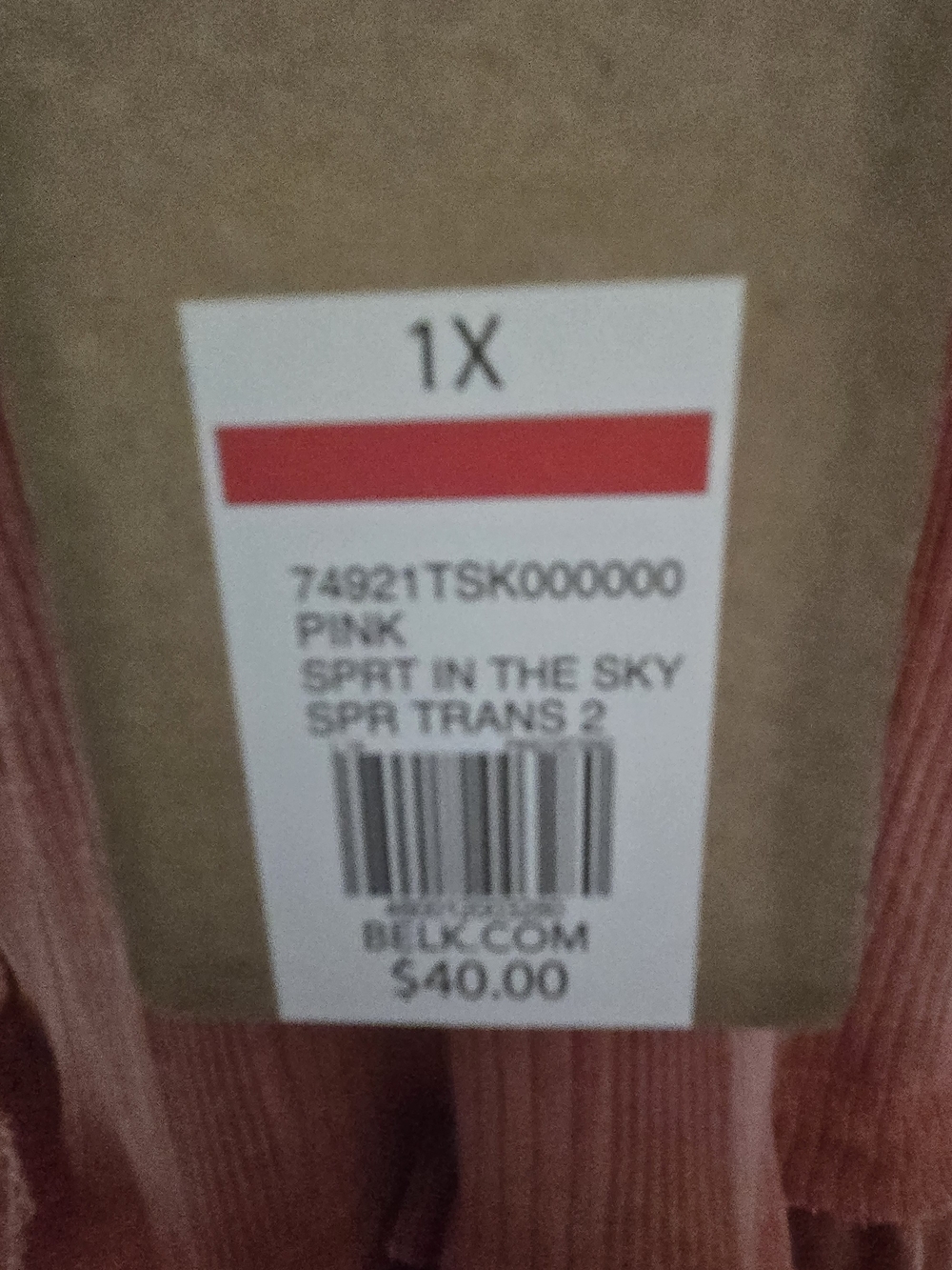 True Craft Pink 'Spirit in the Sky' Shirt - 1X NWT